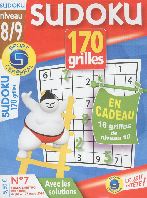 SUDOKU 170 GRILLES NIVEAU 8/9