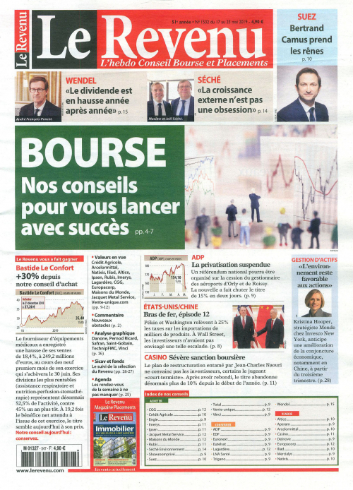 LE REVENU HEBDO - BOURSE