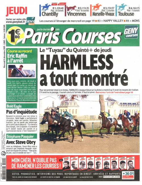 PARIS COURSES - QUOTIDIEN