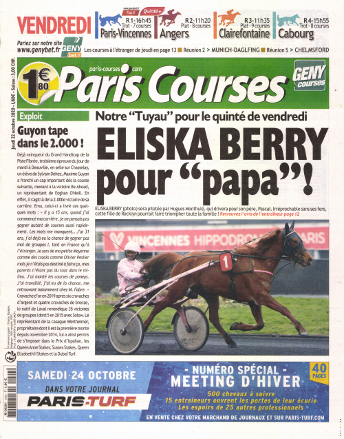 PARIS COURSES - QUOTIDIEN
