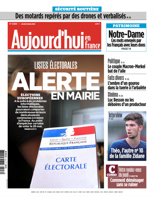 AUJOURD'HUI EN FRANCE