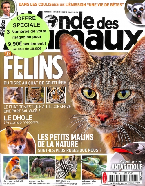 LE MONDE DES ANIMAUX + CALENDRIER