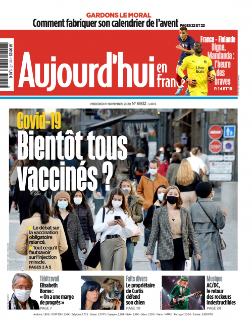 AUJOURD'HUI EN FRANCE