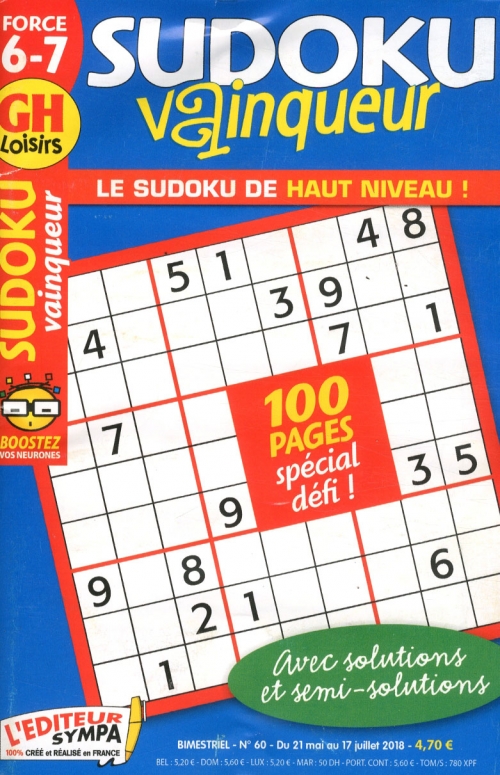 GH SUDOKU VAINQUEUR