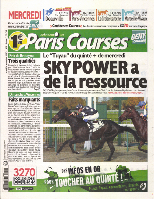PARIS COURSES - QUOTIDIEN