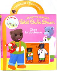 Figurine Petit Ours Brun Bayard Presse - Petit Ours En Avion, Jouet Collection Vintage