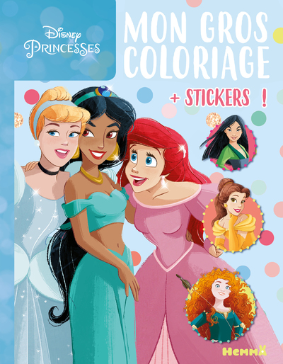 Livre de coloriage avec autocollants Disney