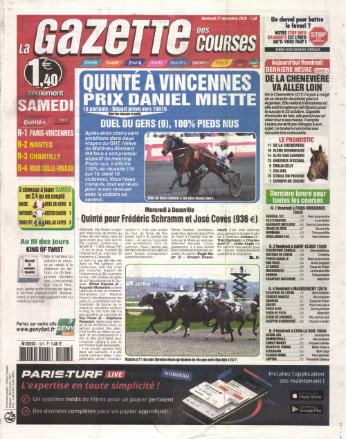 LA GAZETTE DES COURSES