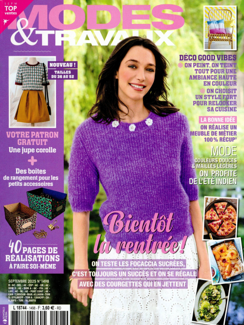 Modes et travaux 1498 (01/10/2025) : Bientôt la rentrée!