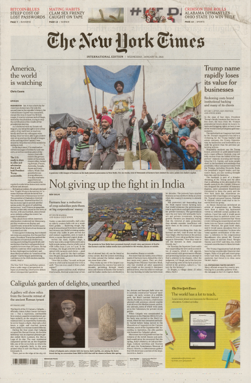 INTERNATIONAL THE NEW YORK TIMES (EX- INTERNATIONAL HERALD TRIBUNE)
