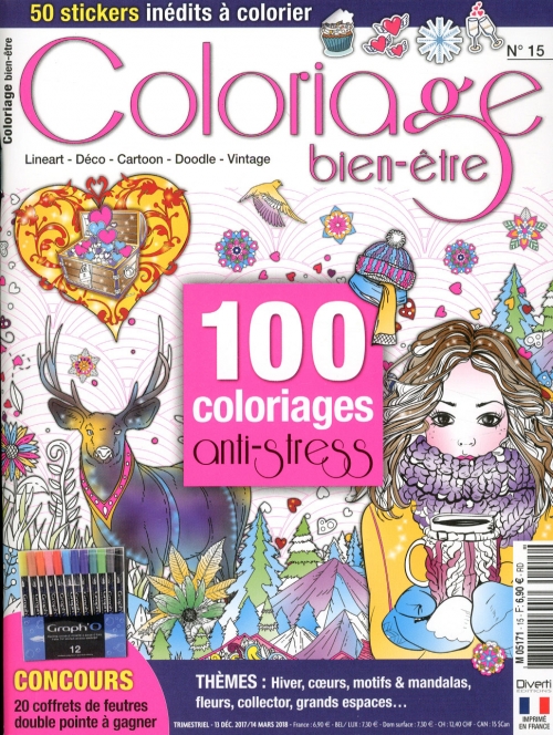 Mandalas Style 01 - 100 motifs à colorier - Magazine de Diverti