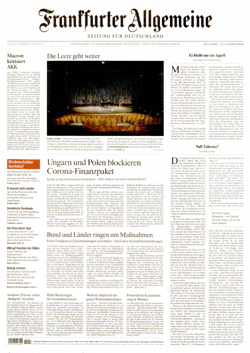 FRANKFURTER ALLGEMEINE (DEU) SEMAINE