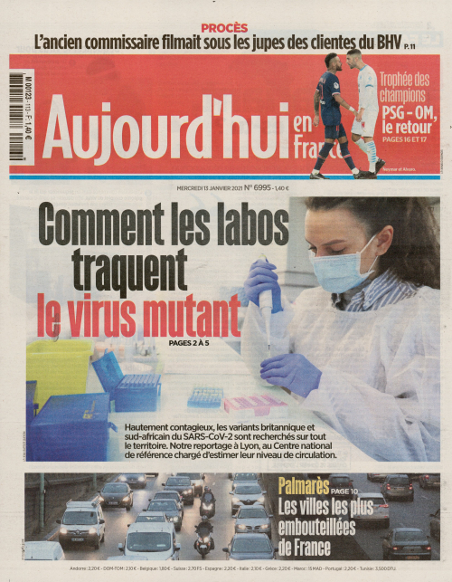 AUJOURD'HUI EN FRANCE
