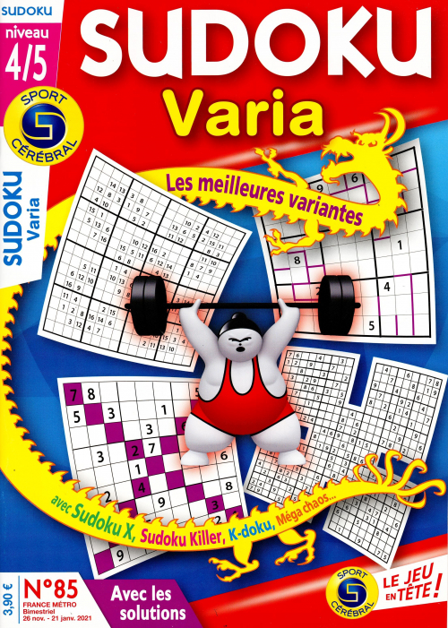 SC SUDOKU VARIA NIVEAUX 4/5