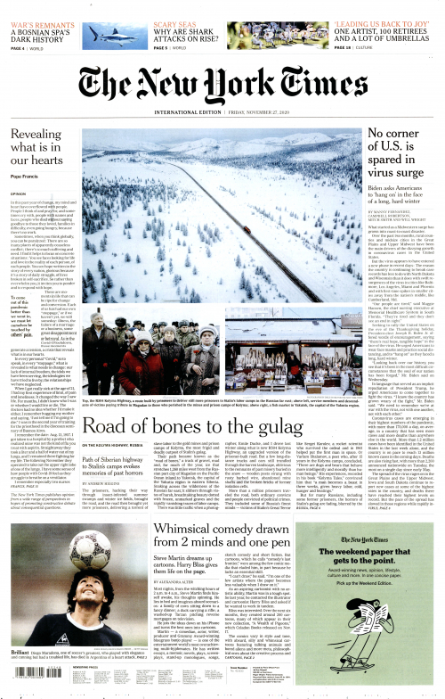 INTERNATIONAL THE NEW YORK TIMES (EX- INTERNATIONAL HERALD TRIBUNE)