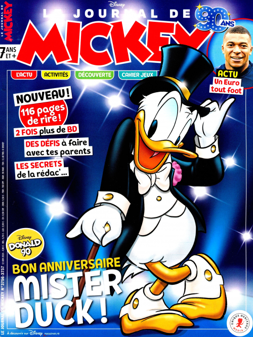 LE JOURNAL DE MICKEY ディズニー Disny ミッキー Périodique Journal