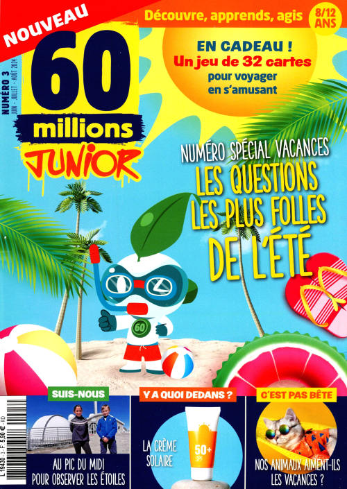 60 millions Junior 3  (01/06/2024) (Hors-série) ; Les  questions les plus folles de l'été