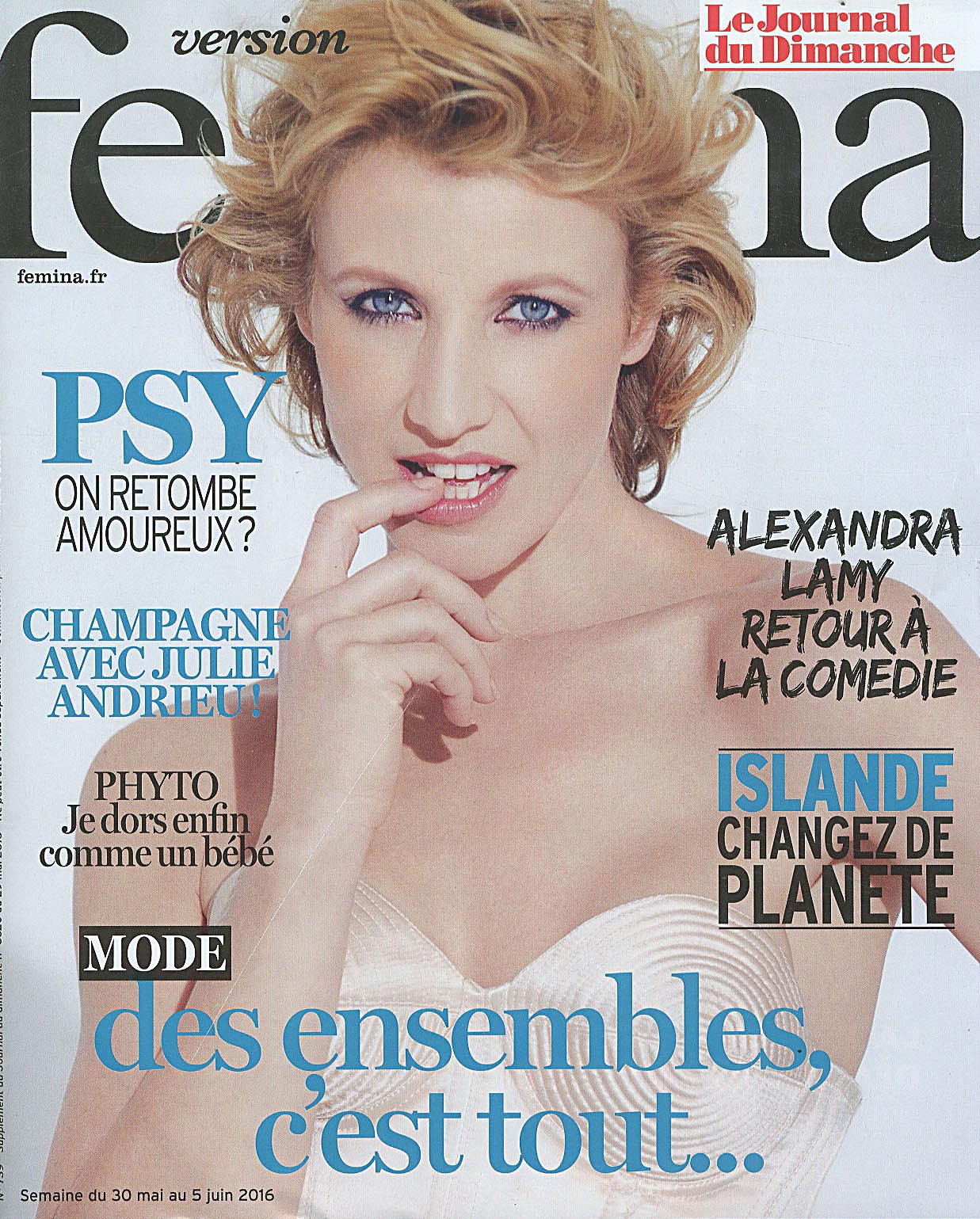 Le Journal Du Dimanche Version Femina Direct-éditeurs - * Le service-client des diffuseurs de presse *