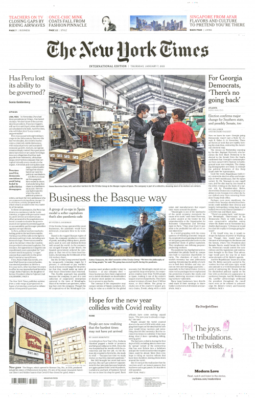 INTERNATIONAL THE NEW YORK TIMES (EX- INTERNATIONAL HERALD TRIBUNE)